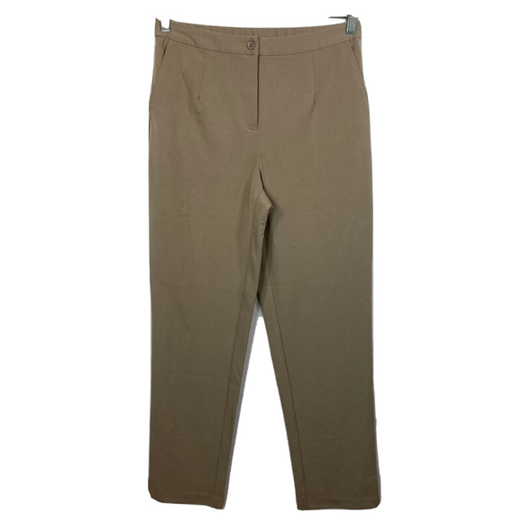 Linea By Louis Dell'Olio Pants Womens Sz 8 Beige Stretch Twill Chino Camel Tan - Picture 1 of 13